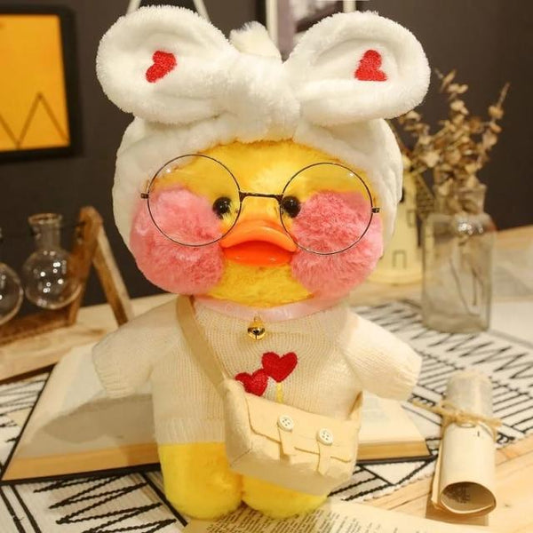 Planet Gates 30CM / 33 30CM Pink LaLafanfan Kawaii Cafe Mimi Yellow Duck Plush Toy Cute Stuffed Doll Soft Animal Dolls Kids Toys Birthday Gift for girl
