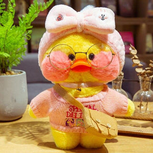 Planet Gates 30CM / 34 30CM Cartoon LaLafanfan Duck Plush Toy Stuffed Soft Kawaii Cute Animal Dolls Korean Acid Yellow Ducks Kids Girls Birthday Gifts