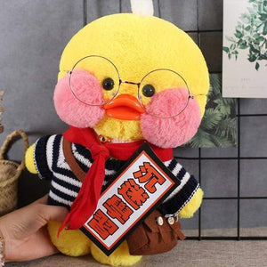 Planet Gates 30cm / 35 30cm Cartoon LaLafanfan Cafe Yellow Duck Plush Toy Stuffed Soft Kawaii Duck Doll Animal Pillow Girl Birthday Gift for Children