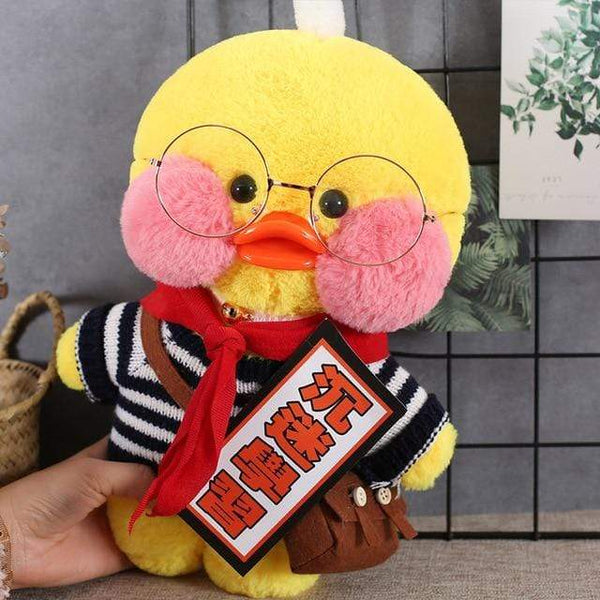 Planet Gates 30cm / 35 30cm Cartoon LaLafanfan Cafe Yellow Duck Plush Toy Stuffed Soft Kawaii Duck Doll Animal Pillow Girl Birthday Gift for Children