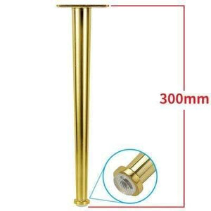 Gold Metal Furniture Leg Cone Tube Inclined Sofa Foot For Cabinet Table Legs Rubber Foot Screw Furniture Accessories
