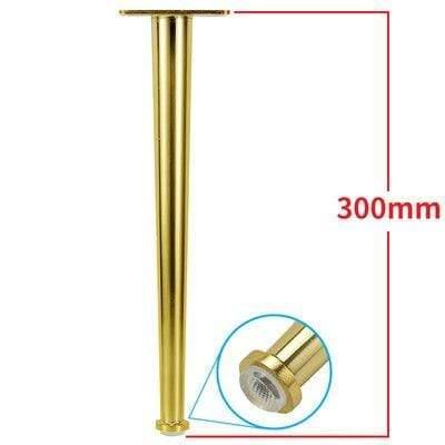 Gold Metal Furniture Leg Cone Tube Inclined Sofa Foot For Cabinet Table Legs Rubber Foot Screw Furniture Accessories