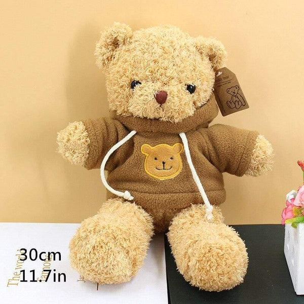 Lovely Soft Teddy Bear Plush Toy Stuffed Animals Accompany Toy Playmate Doll PP Cotton Kitds Toys Christmas Birthday Gifts