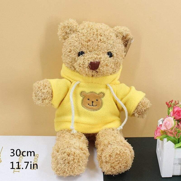 Lovely Soft Teddy Bear Plush Toy Stuffed Animals Accompany Toy Playmate Doll PP Cotton Kitds Toys Christmas Birthday Gifts