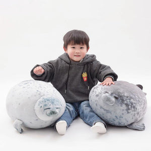 30cm 40cm 60cm Cute Seal Plush Toy Lifelike Stuffed Marine Life Seal Soft Doll Simulation Seal Pillow Kids Toys Birthday Gift