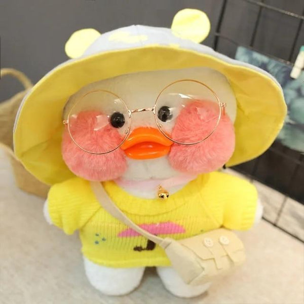 Planet Gates 30CM / 41 30CM Pink LaLafanfan Kawaii Cafe Mimi Yellow Duck Plush Toy Cute Stuffed Doll Soft Animal Dolls Kids Toys Birthday Gift for girl