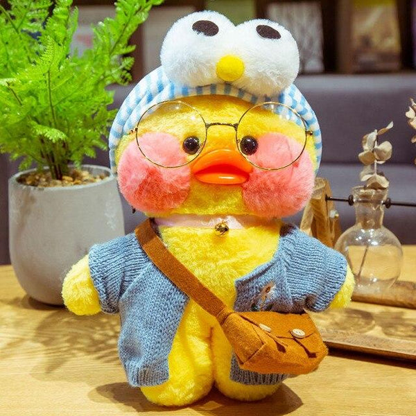 Planet Gates 30CM / 5 30CM Cartoon LaLafanfan Duck Plush Toy Stuffed Soft Kawaii Cute Animal Dolls Korean Acid Yellow Ducks Kids Girls Birthday Gifts