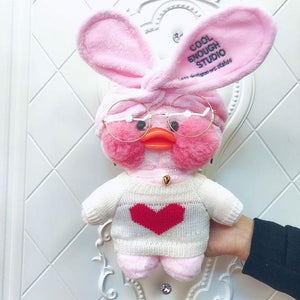 Planet Gates 30cm / 6 30CM Pink LaLafanfan Kawaii Cafe Mimi Yellow Duck Plush Toy Cute Stuffed Doll Soft Animal Dolls Kids Toys Birthday Gift for girl