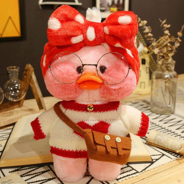 Planet Gates 30CM / 6 30CM Pink LaLafanfan Kawaii Cafe Mimi Yellow Duck Plush Toy Cute Stuffed Doll Soft Animal Dolls Kids Toys Birthday Gift for girl