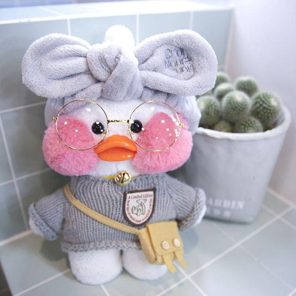 Planet Gates 30cm / 6 30CM Pink LaLafanfan Kawaii Cafe Mimi Yellow Duck Plush Toy Cute Stuffed Doll Soft Animal Dolls Kids Toys Birthday Gift for girl