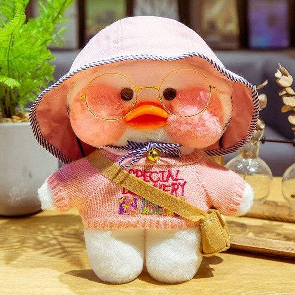 Planet Gates 30CM / 7 30CM Cartoon LaLafanfan Duck Plush Toy Stuffed Soft Kawaii Cute Animal Dolls Korean Acid Yellow Ducks Kids Girls Birthday Gifts