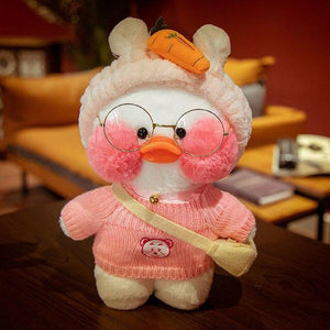 Planet Gates 30CM / 8 30cm Pink LaLafanfan Kawaii Cafe Mimi Yellow Duck Plush Toy Cute Stuffed Doll Soft Animal Dolls Kids Toys Birthday Gift for girl