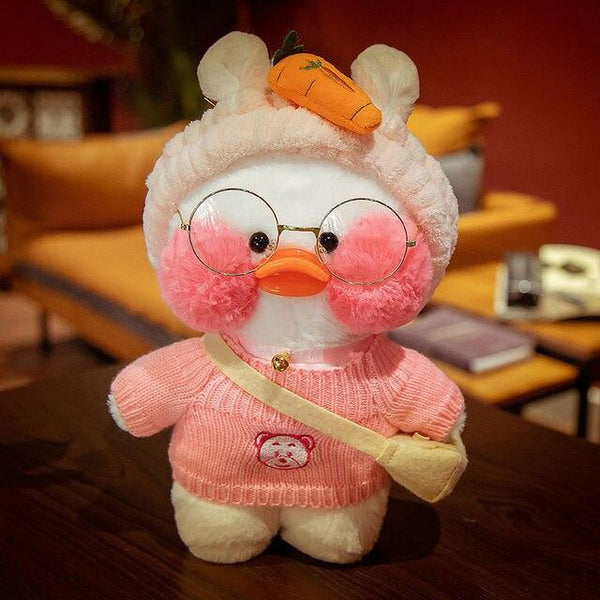 Planet Gates 30CM / 8 30cm Pink LaLafanfan Kawaii Cafe Mimi Yellow Duck Plush Toy Cute Stuffed Doll Soft Animal Dolls Kids Toys Birthday Gift for girl