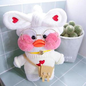 Planet Gates 30cm / 8 30CM Pink LaLafanfan Kawaii Cafe Mimi Yellow Duck Plush Toy Cute Stuffed Doll Soft Animal Dolls Kids Toys Birthday Gift for girl