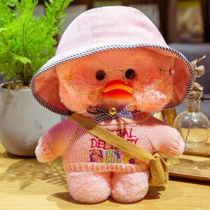 Planet Gates 30CM / 9 30CM Cartoon LaLafanfan Duck Plush Toy Stuffed Soft Kawaii Cute Animal Dolls Korean Acid Yellow Ducks Kids Girls Birthday Gifts