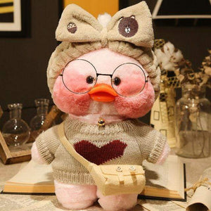Planet Gates 30CM / 9 30CM Pink LaLafanfan Kawaii Cafe Mimi Yellow Duck Plush Toy Cute Stuffed Doll Soft Animal Dolls Kids Toys Birthday Gift for girl
