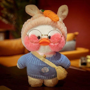 Planet Gates 30CM / 9 30cm Pink LaLafanfan Kawaii Cafe Mimi Yellow Duck Plush Toy Cute Stuffed Doll Soft Animal Dolls Kids Toys Birthday Gift for girl
