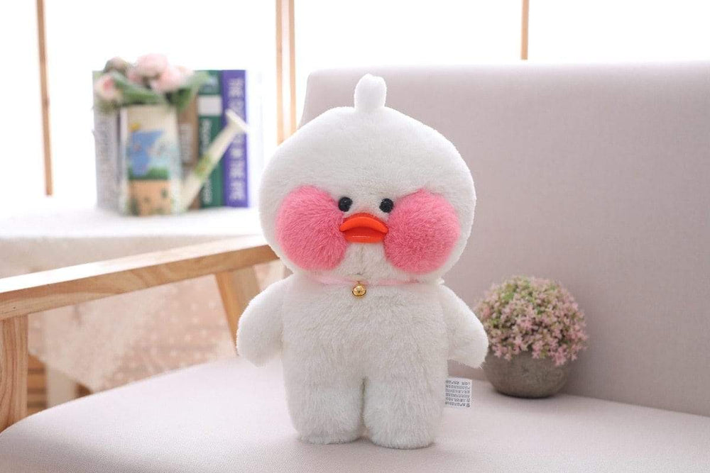 Planet Gates 30cm Cartoon Cute LaLafanfan Cafe Duck Plush Toy Stuffed Soft Kawaii Duck Doll Animal Pillow Birthday Gift for Kids Children