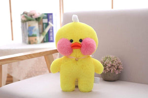 Planet Gates 30cm Cartoon Cute LaLafanfan Cafe Duck Plush Toy Stuffed Soft Kawaii Duck Doll Animal Pillow Birthday Gift for Kids Children