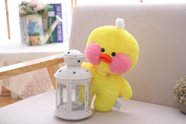 Planet Gates 30cm Cartoon Cute LaLafanfan Cafe Duck Plush Toy Stuffed Soft Kawaii Duck Doll Animal Pillow Birthday Gift for Kids Children