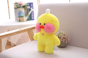 Planet Gates 30cm Cartoon Cute LaLafanfan Cafe Duck Plush Toy Stuffed Soft Kawaii Duck Doll Animal Pillow Birthday Gift for Kids Children
