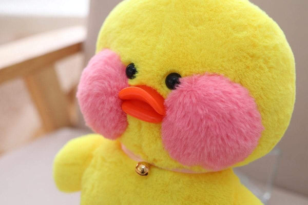 Planet Gates 30cm Cartoon Cute LaLafanfan Cafe Duck Plush Toy Stuffed Soft Kawaii Duck Doll Animal Pillow Birthday Gift for Kids Children