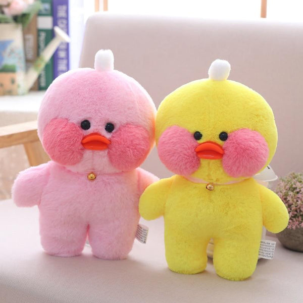 Planet Gates 30cm Cartoon Cute LaLafanfan Cafe Duck Plush Toy Stuffed Soft Kawaii Duck Doll Animal Pillow Birthday Gift for Kids Children