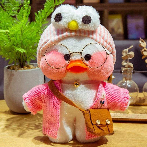 Planet Gates 30CM Cartoon LaLafanfan Duck Plush Toy Stuffed Soft Kawaii Cute Animal Dolls Korean Acid Yellow Ducks Kids Girls Birthday Gifts
