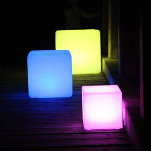 Planet Gates 30cm cube stool / LED Cube Furniture / Rechargeable led light base for furniture Free Shipping 10pcs