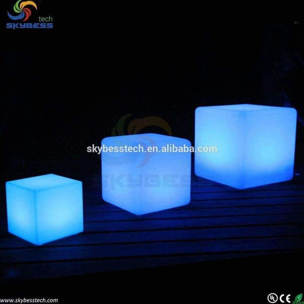 Planet Gates 30cm cube stool / LED Cube Furniture / Rechargeable led light base for furniture Free Shipping 10pcs