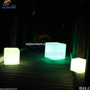 Planet Gates 30cm cube stool / LED Cube Furniture / Rechargeable led light base for furniture Free Shipping 10pcs