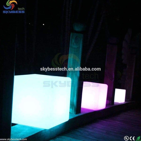 Planet Gates 30cm cube stool / LED Cube Furniture / Rechargeable led light base for furniture Free Shipping 10pcs