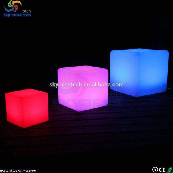 Planet Gates 30cm cube stool / LED Cube Furniture / Rechargeable led light base for furniture Free Shipping 10pcs