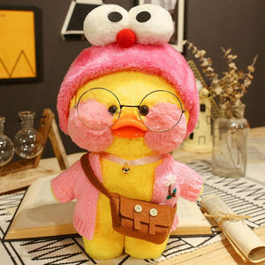 Planet Gates 30cm Cute LaLafanfan Cafe Yellow Duck Plush Toy Creative Duck Stuffed Doll Soft Animal Dolls Baby Toys Birthday Gift for Girl