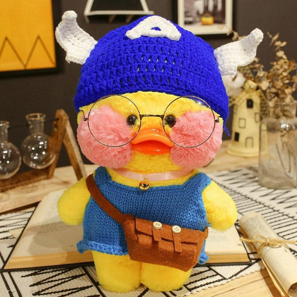 Planet Gates 30cm Cute LaLafanfan Cafe Yellow Duck Plush Toy Creative Duck Stuffed Doll Soft Animal Dolls Baby Toys Birthday Gift for Girl