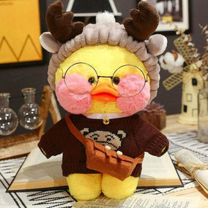 Planet Gates 30cm Cute LaLafanfan Cafe Yellow Duck Plush Toy Creative Duck Stuffed Doll Soft Animal Dolls Baby Toys Birthday Gift for Girl