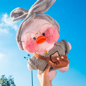 Planet Gates 30cm Cute LaLafanfan Cafe Yellow Duck Plush Toy Creative Duck Stuffed Doll Soft Animal Dolls Baby Toys Birthday Gift for Girl