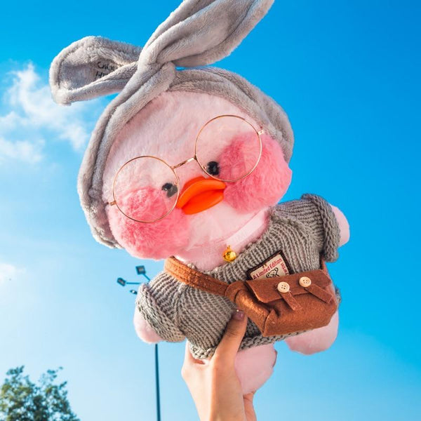 Planet Gates 30cm Cute LaLafanfan Cafe Yellow Duck Plush Toy Creative Duck Stuffed Doll Soft Animal Dolls Baby Toys Birthday Gift for Girl