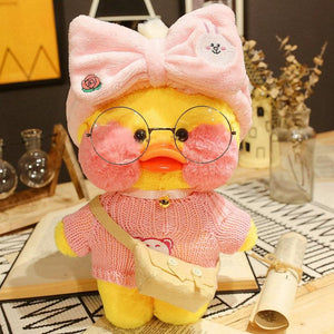 Planet Gates 30cm Cute LaLafanfan Cafe Yellow Duck Plush Toy Creative Duck Stuffed Doll Soft Animal Dolls Baby Toys Birthday Gift for Girl