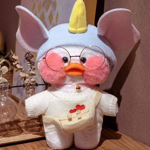 Planet Gates 30cm Cute Plush LaLafanfan Cafe Duck Lovely Cartoon Plush Toy Stuffed Soft Kawaii Duck Doll Animal Pillow For Children Gifts