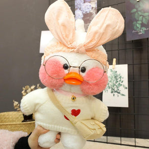 Planet Gates 30cm Cute Plush LaLafanfan Cafe Duck Lovely Cartoon Plush Toy Stuffed Soft Kawaii Duck Doll Animal Pillow For Children Gifts