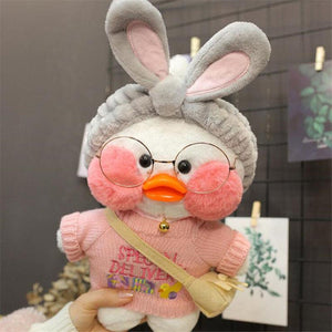 Planet Gates 30cm Cute Plushie Lalafanfan Yellow Duck Stuffed Animals Soft Plush Toys for Girls Kids Kawaii Doll Birthday Christmas Gift
