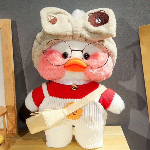 Planet Gates 30cm Cute Plushie Lalafanfan Yellow Duck Stuffed Animals Soft Plush Toys for Girls Kids Kawaii Doll Birthday Christmas Gift