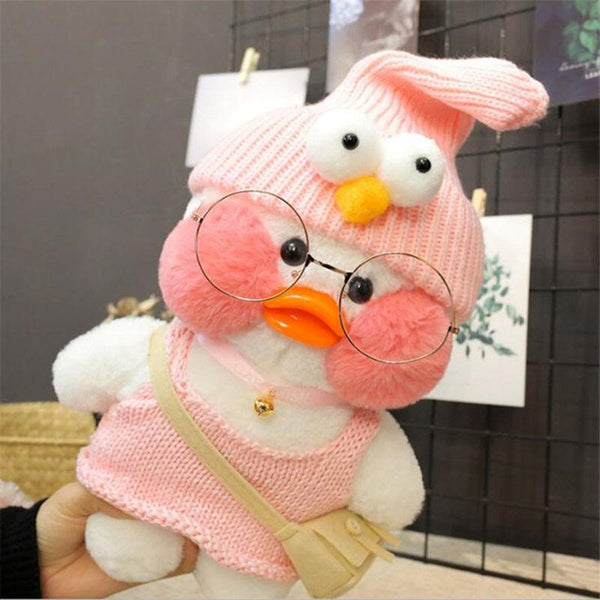 Planet Gates 30cm Cute Plushie Lalafanfan Yellow Duck Stuffed Animals Soft Plush Toys for Girls Kids Kawaii Doll Birthday Christmas Gift
