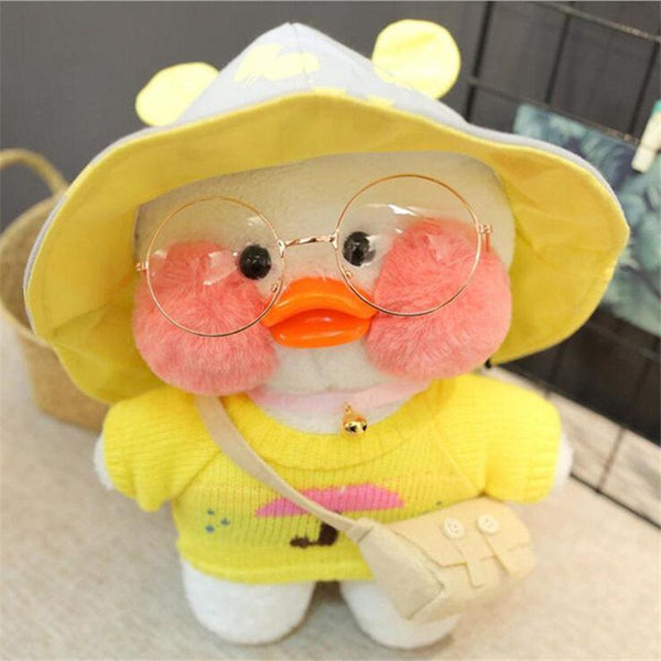 Planet Gates 30cm Cute Plushie Lalafanfan Yellow Duck Stuffed Animals Soft Plush Toys for Girls Kids Kawaii Doll Birthday Christmas Gift