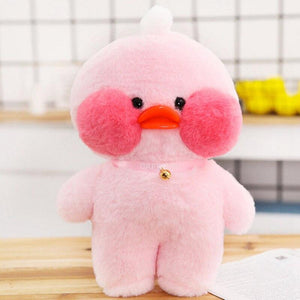 Planet Gates 30cm Kawaii Plush Yellow Duck Stuffed Animals Hyaluronic Acid Duck Lalafanfan Duck Clothes Accessories Toys for Girls Kids Gifts