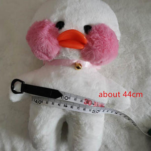 Planet Gates 30cm Kawaii Plush Yellow Duck Stuffed Animals Hyaluronic Acid Duck Lalafanfan Duck Clothes Accessories Toys for Girls Kids Gifts