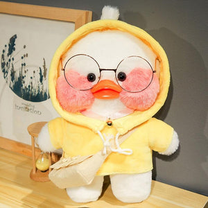 Planet Gates 30cm Korean Cartoon Cute LaLafanfan Cafe Duck Plush Toy Stuffed Soft Kawaii Duck Doll Animal Pillow Birthday Gift for Children