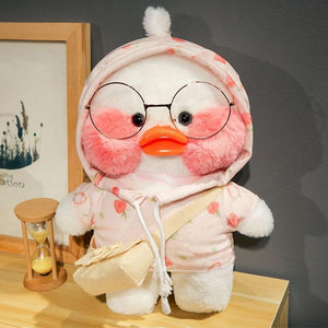 Planet Gates 30cm Korean Cartoon Cute LaLafanfan Cafe Duck Plush Toy Stuffed Soft Kawaii Duck Doll Animal Pillow Birthday Gift for Children