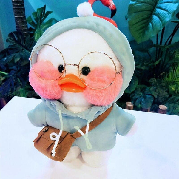 30cm Korean Netred Wearing Hyaluronic Acid Little Yellow Duck Doll Lalafanfan Ducks Plush Soft Toys High Quality Birthday Gift